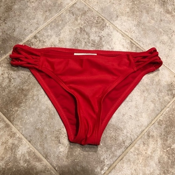 🆕 Sexy strappy red hipster bikini bottoms … - Picture 3 of 11